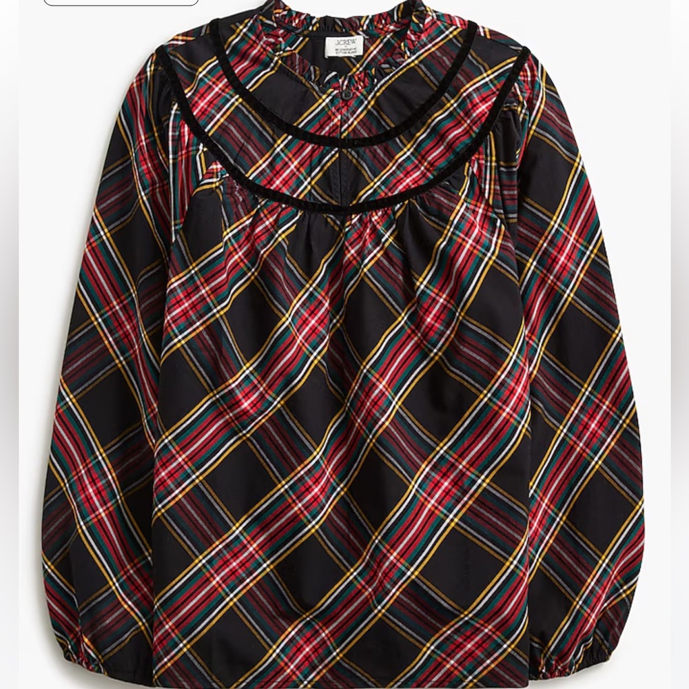 J Crew Poplin Top